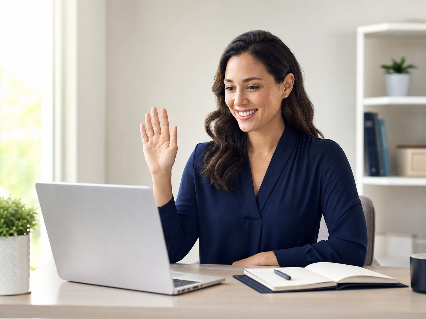 Client attending a remote online notary appointment